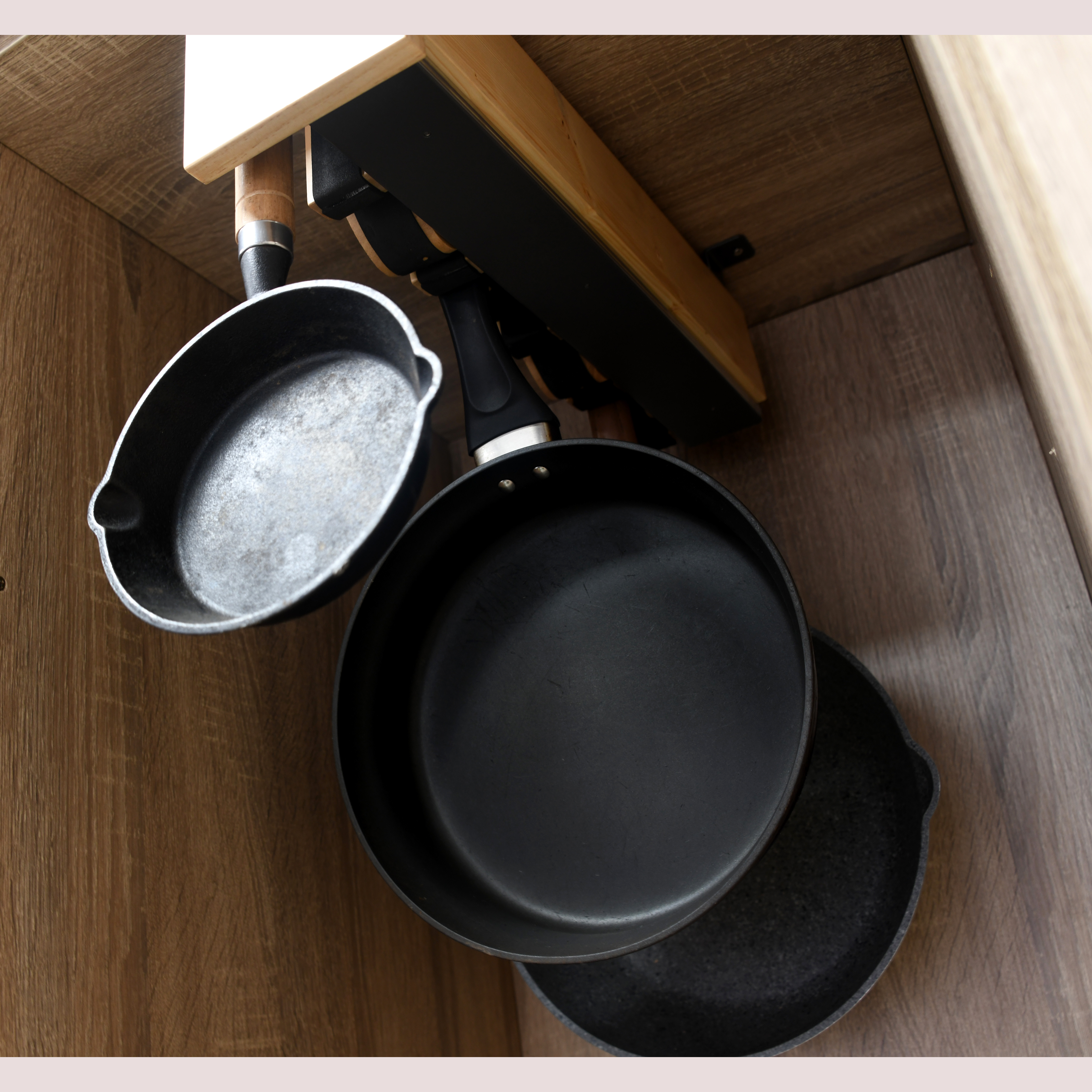 Cabinet pot rack