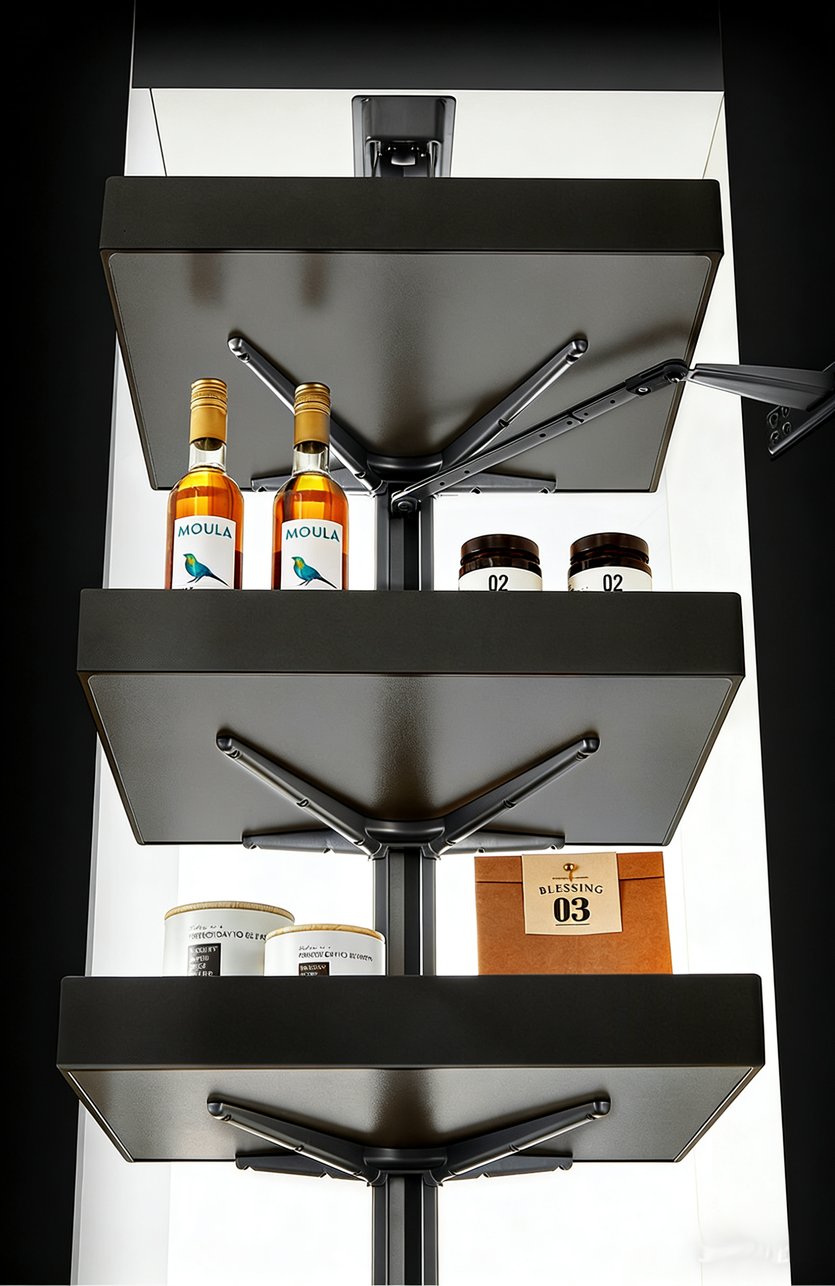 Soft close pantry pull out