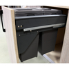 Garbage bin inside the cabinet