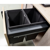 Garbage bin inside the cabinet