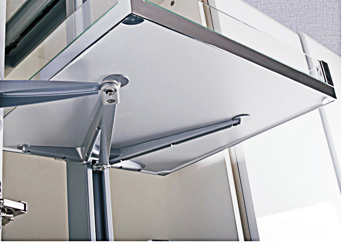 Soft close pantry pull out