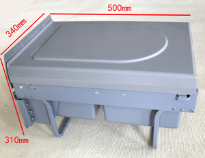 Garbage bin inside the cabinet