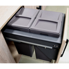 Large-capacity double-bucket trash can 