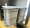 Light large-capacity double-bucket trash can 