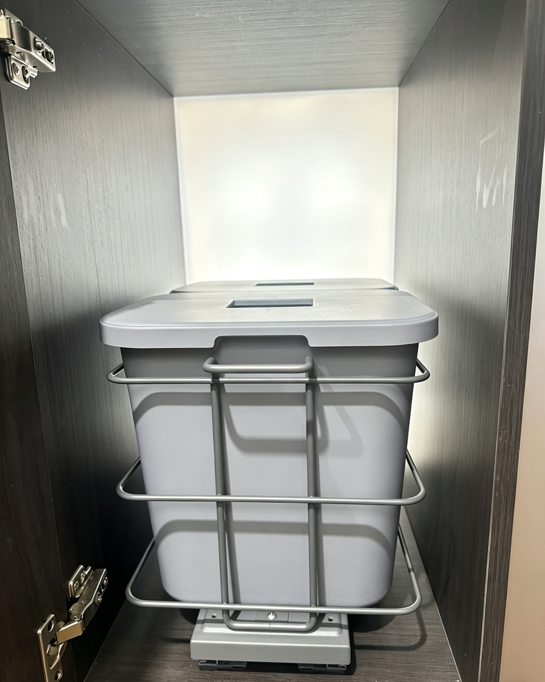 Light large-capacity double-bucket trash can 